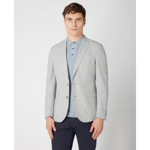 Remus Uomo Mens Linen Blend Summer Sports Jacket 12353 Light Grey