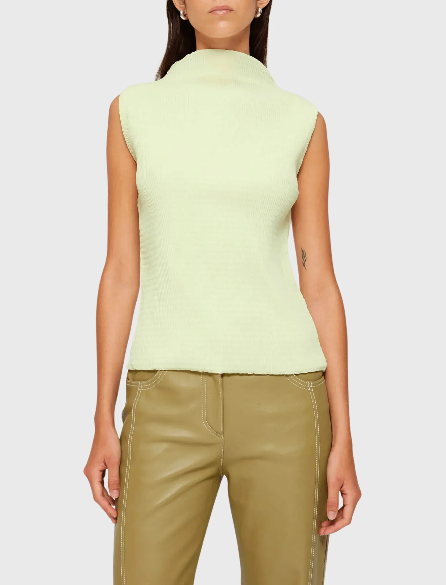 Sleeveless Textured Top