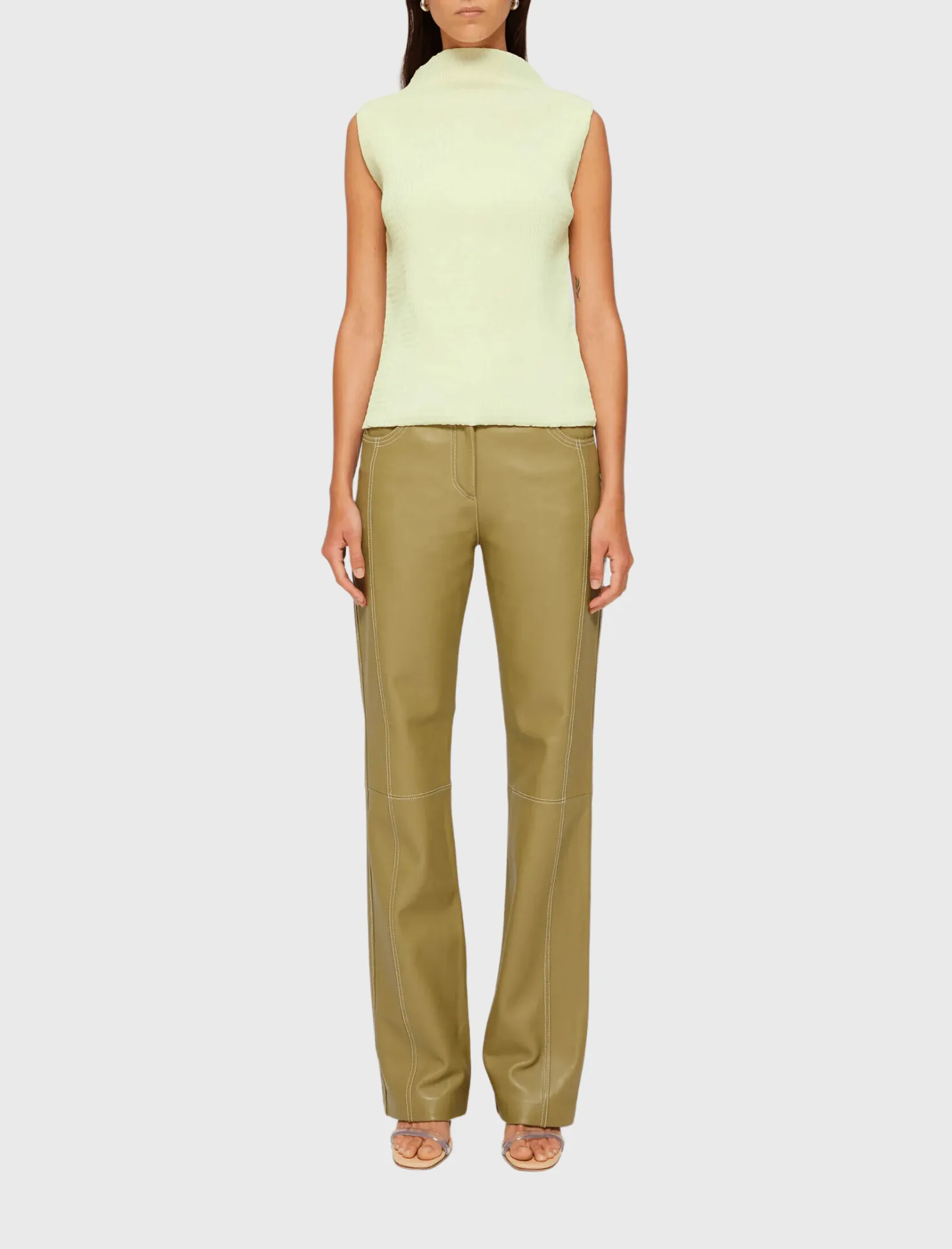 Sleeveless Textured Top