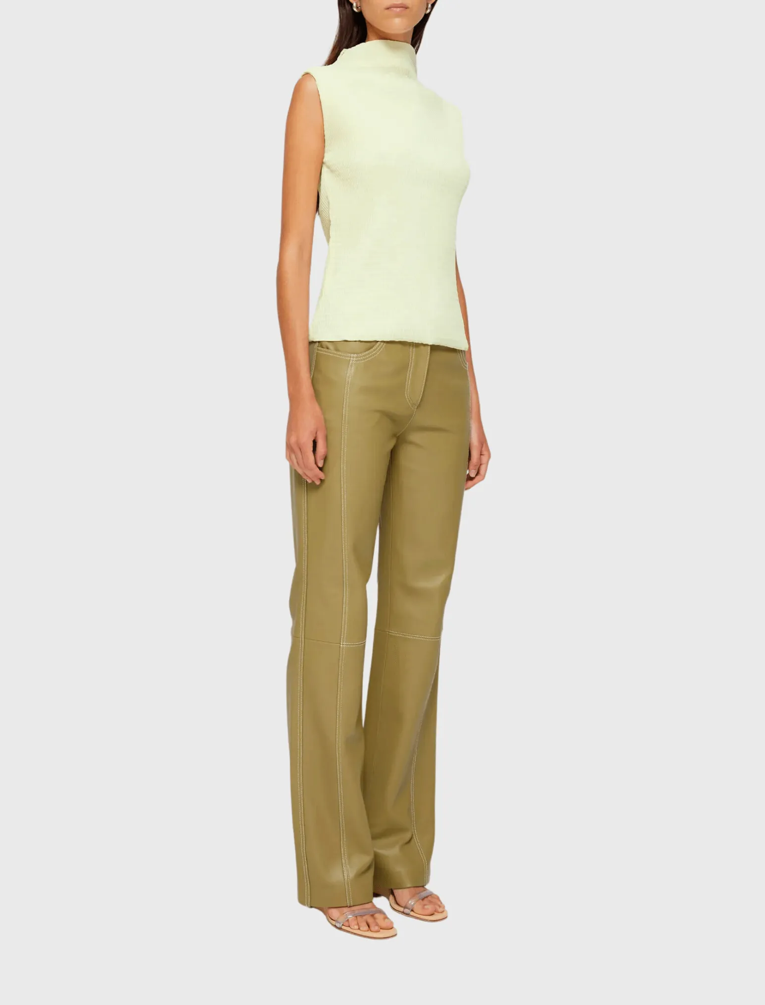 Sleeveless Textured Top