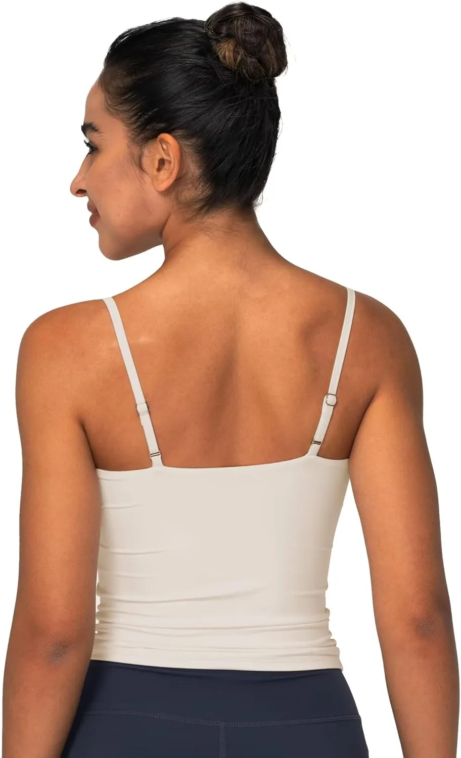 Sunzel Spaghetti Strap Tank Top for Women Double Lined Camisole Square Neck Cami Top Summer Undershirts Going Out Basics