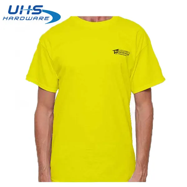 T-shirt - 24/7 Locksmith Service - Optional Sizes - Yellow