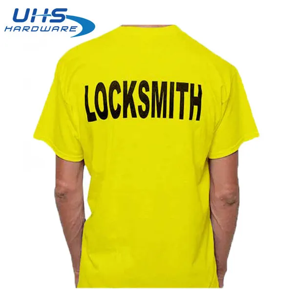 T-shirt - 24/7 Locksmith Service - Optional Sizes - Yellow