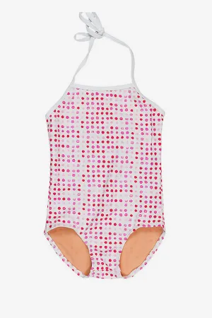 Toobydoo Pink Dot Girls Swimsuit