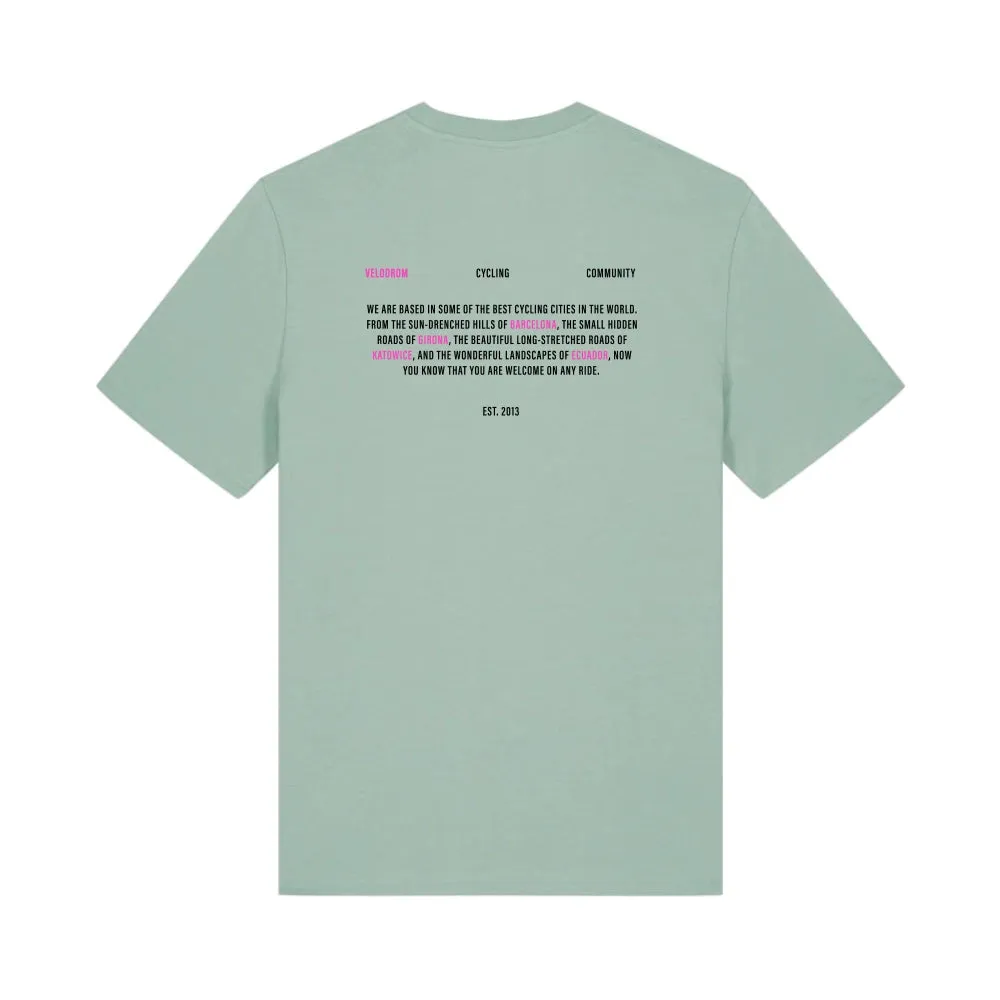 VELODROM VCC Casual Tshirt Cyclist - Aloe Green
