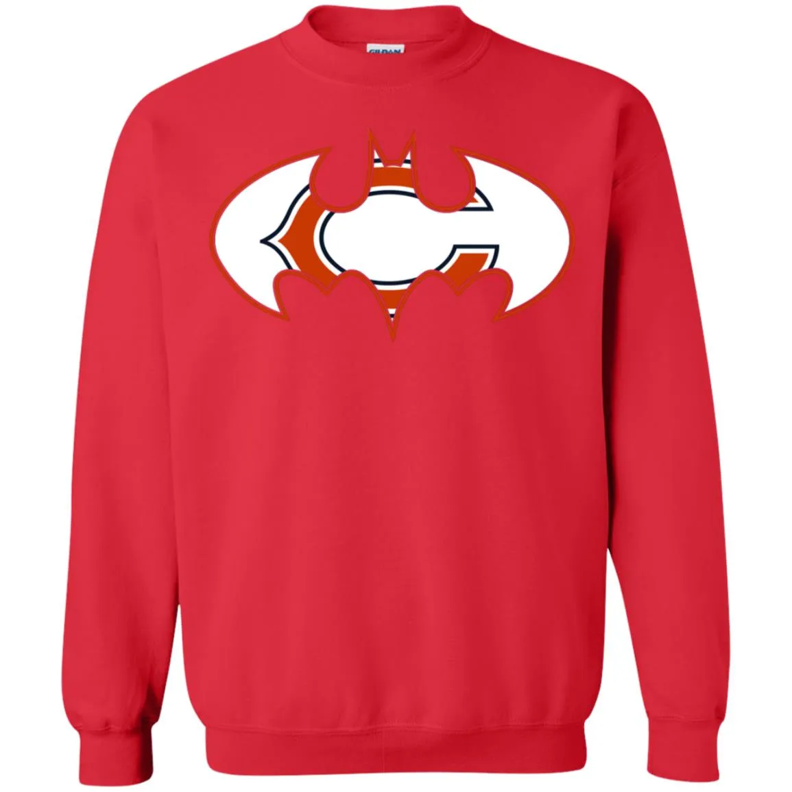 We Are The Chicago Bears Batman Nfl Mashup Crewneck Pullover Sweatshirt
