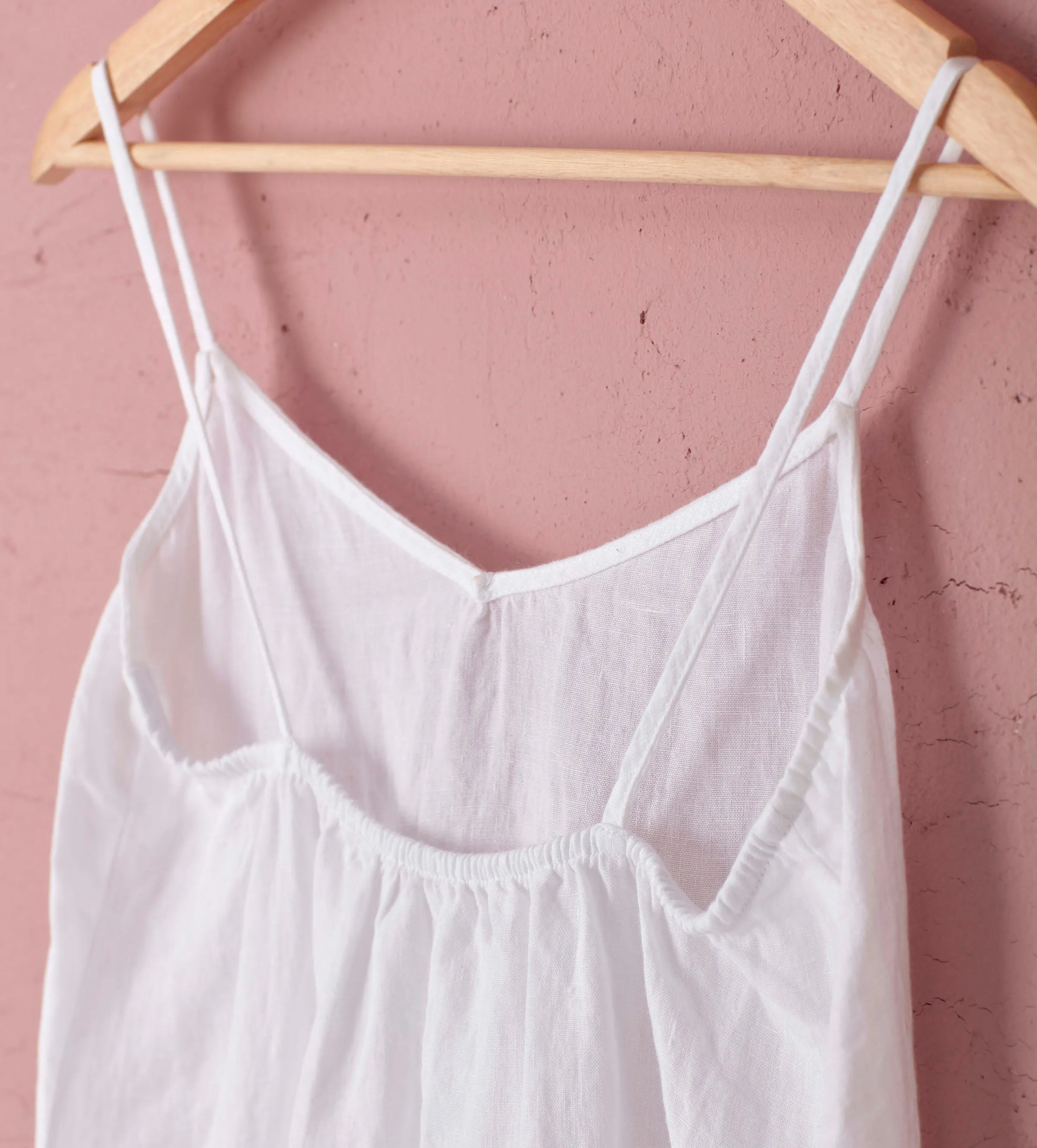 White Alice 100% Linen Cami Nightie