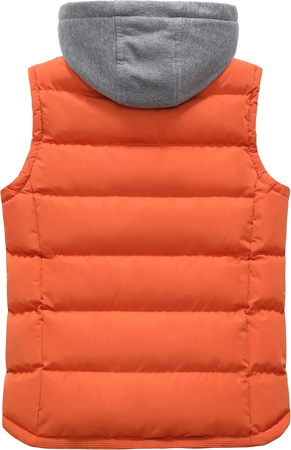 ZSHOW Men's Puffer Vest Removable Hooded Vest Outdoor Winter Vest